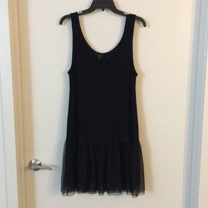 Jack by BB Dakota Black Tulle Hem Dress